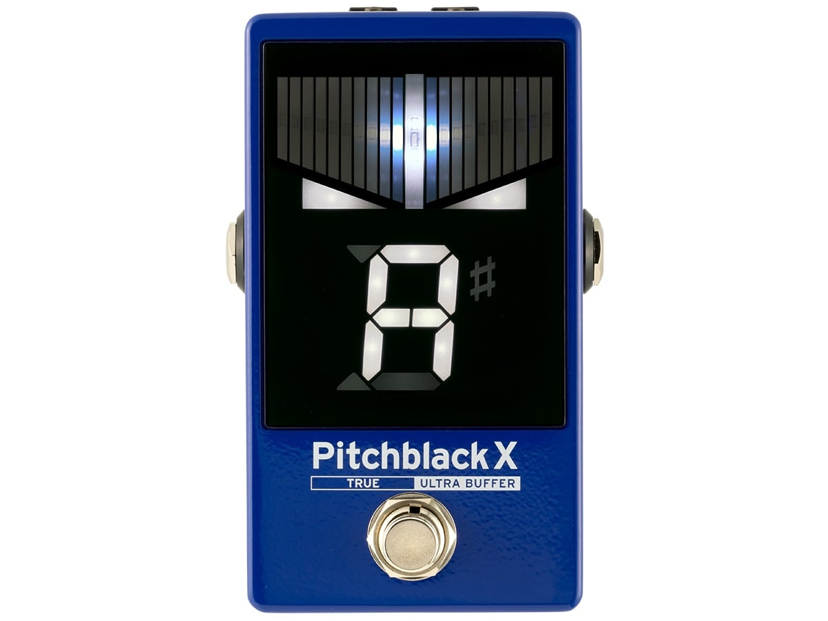 KORG PITCHBLACK CHROMATIC PEDAL TUNER BLUE - Music Planet New Zealand