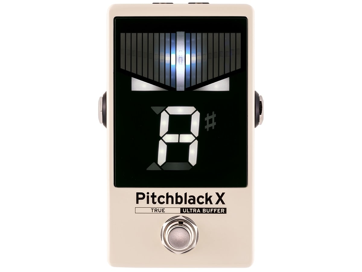 KORG PITCHBLACK CHROMATIC PEDAL TUNER CREAM - Music Planet New Zealand