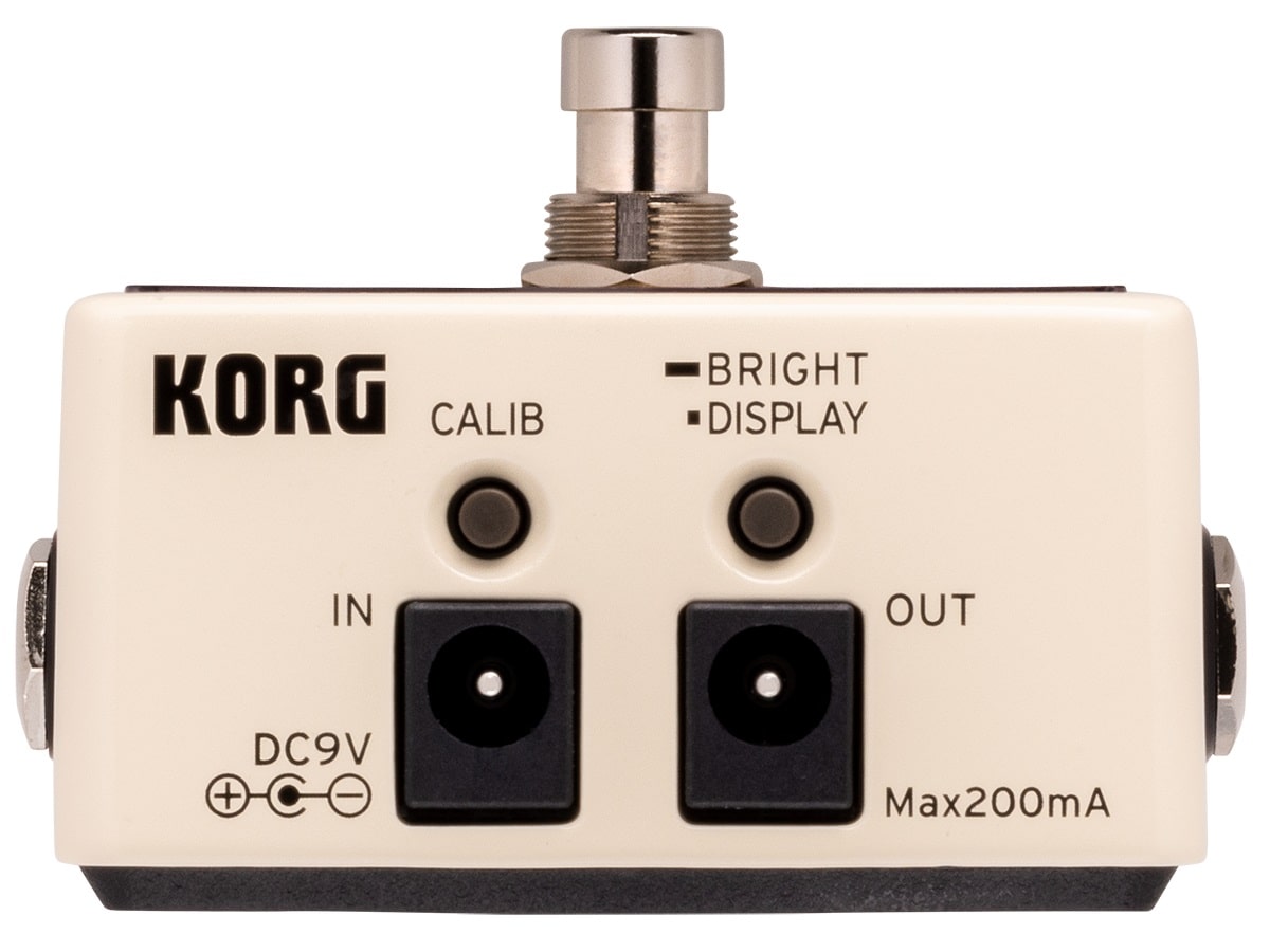 KORG PITCHBLACK CHROMATIC PEDAL TUNER CREAM - Music Planet New Zealand
