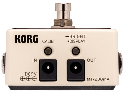 KORG PITCHBLACK CHROMATIC PEDAL TUNER CREAM - Music Planet New Zealand