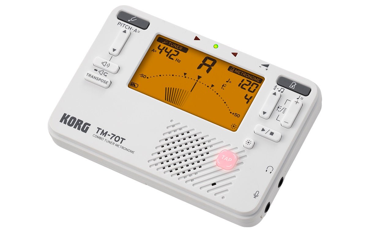 KORG TM - 70T WHITE TUNER METRONOME - Music Planet New Zealand