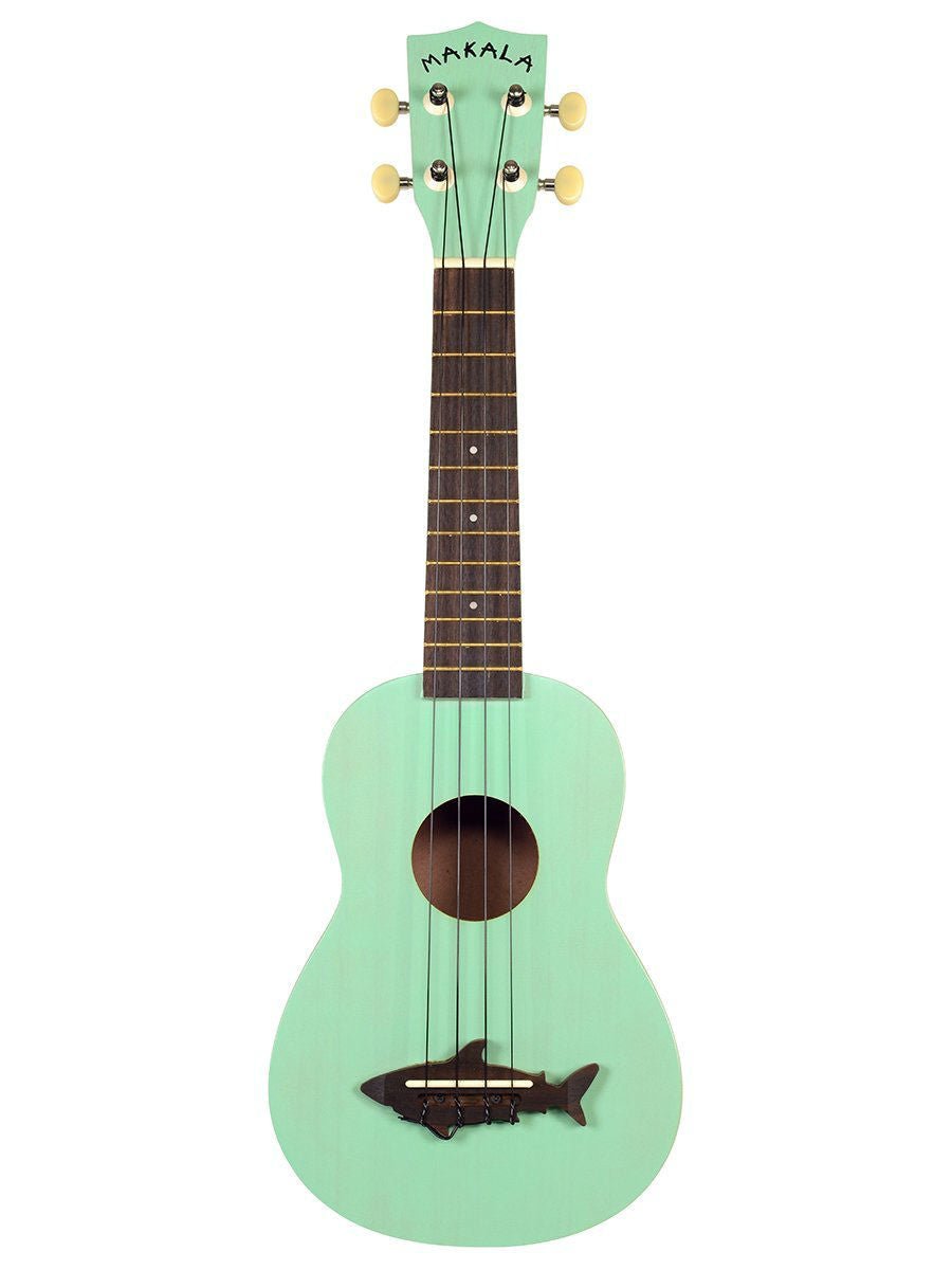MAKALA SOPRANO SHARK UKULELE SURF GREEN - Music Planet New Zealand