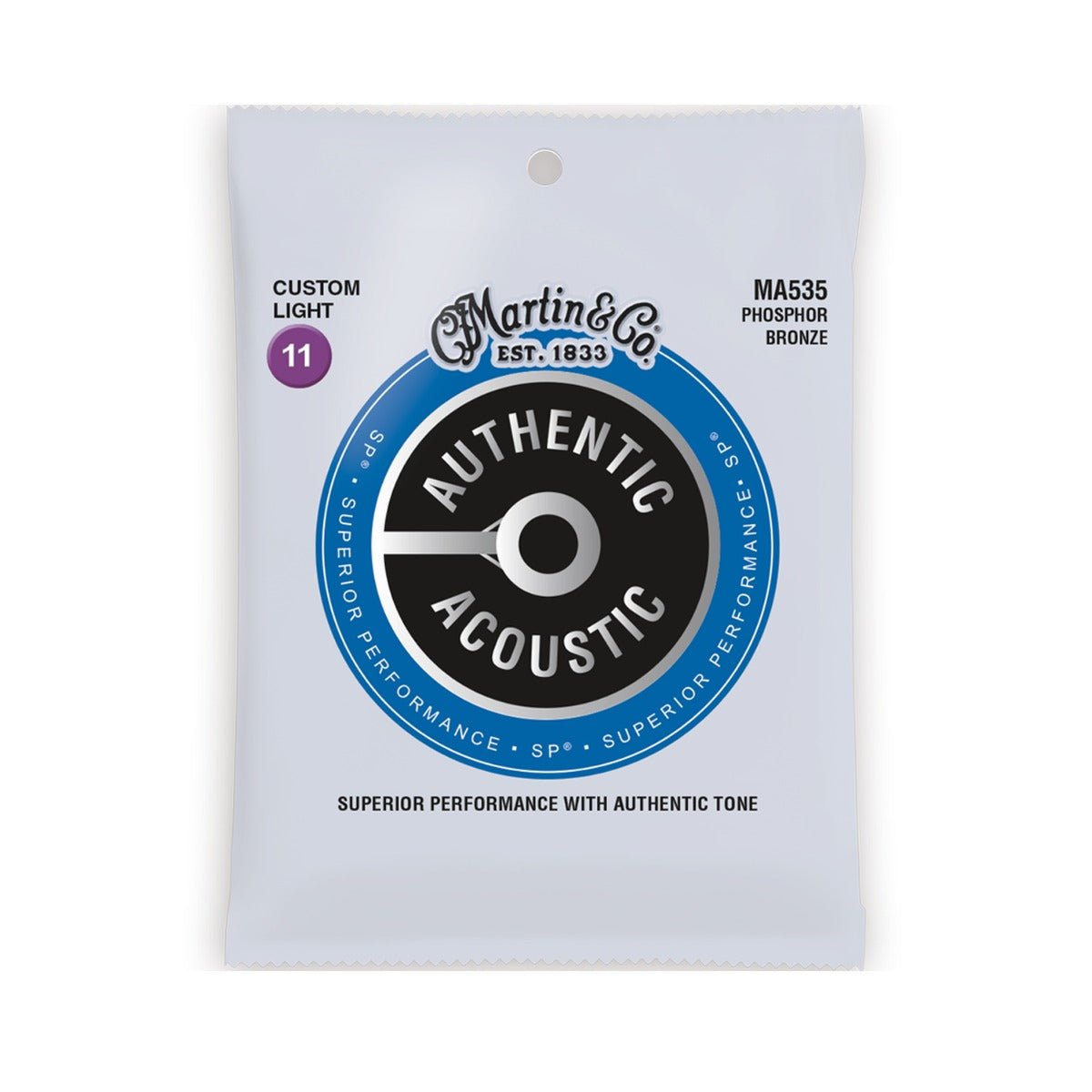 MARTIN AUTHENTIC SP PHOSPHOR 11 - 52 CU LT - Music Planet New Zealand