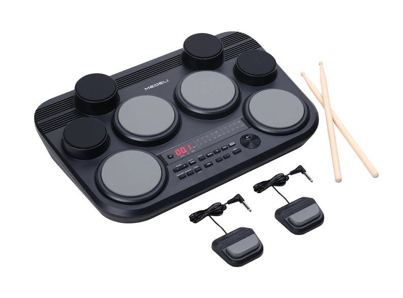 MEDELI DD225 TABLETOP PORTABLE DIGITAL DRUM KIT - Music Planet New Zealand