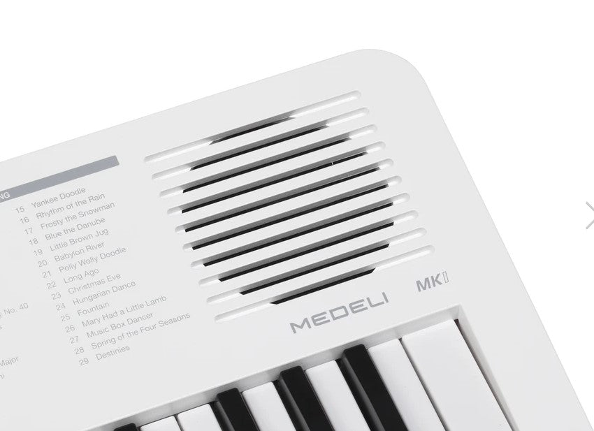 MEDELI MK1 MINI 37 NOTE KEYBOARD IN WHITE - Music Planet New Zealand