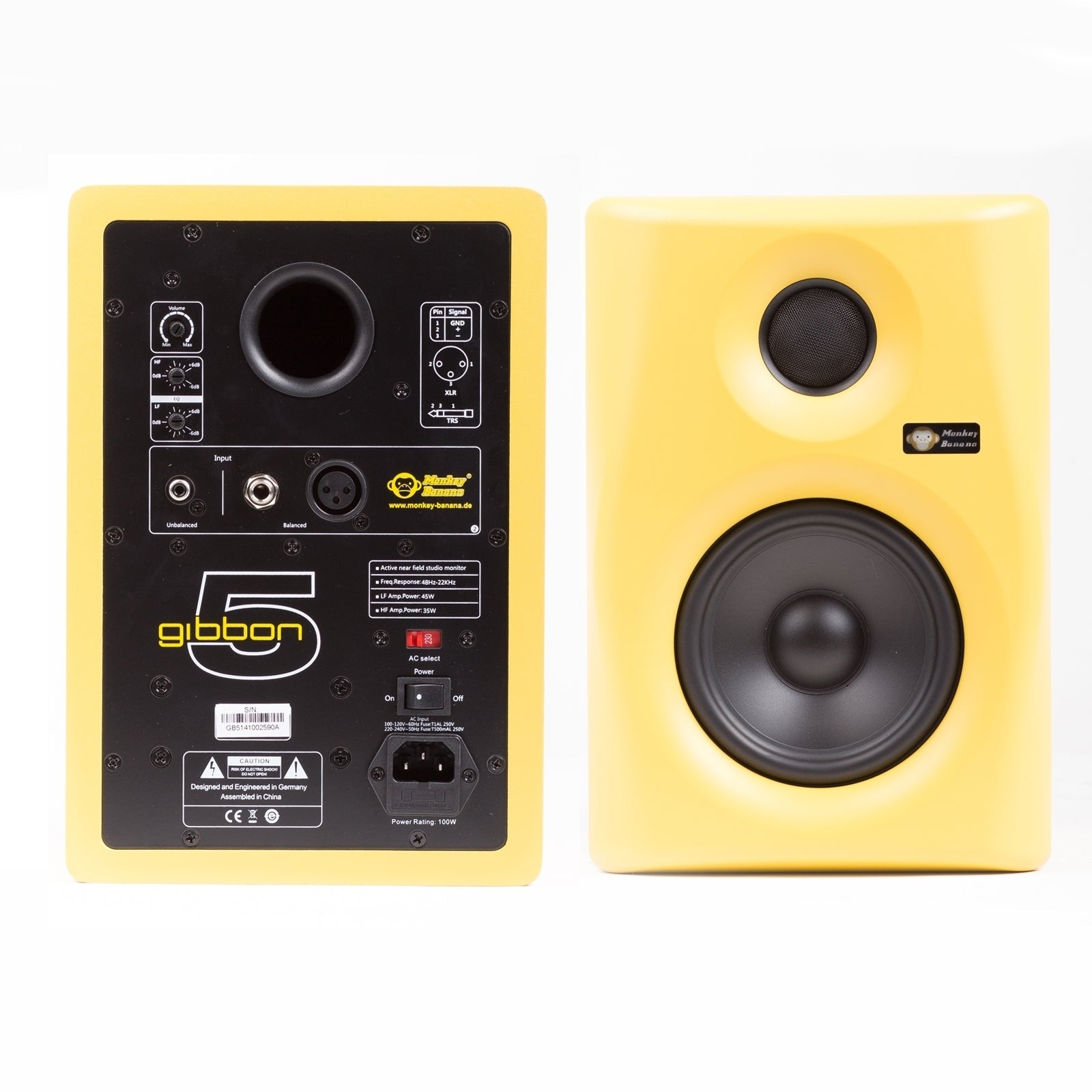 MONKEY BANANA GIBBON 5 MONITOR YELLOW - Music Planet New Zealand