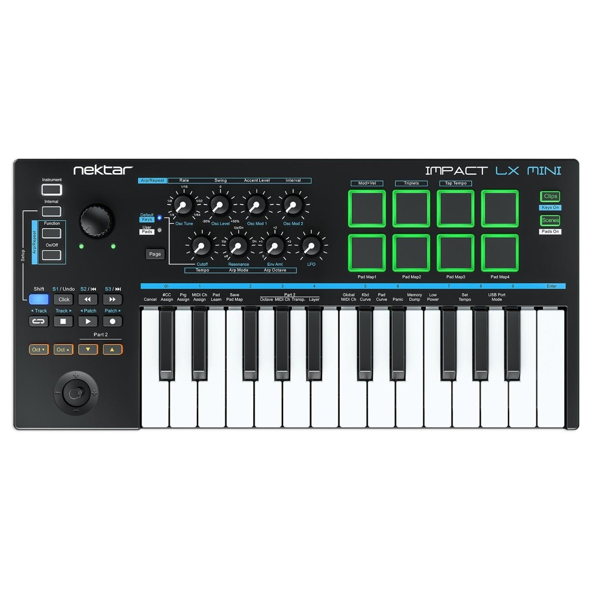 NEKTAR LX MINI 25 MINI KEY CONTROLLER WITH PADS - Music Planet New Zealand