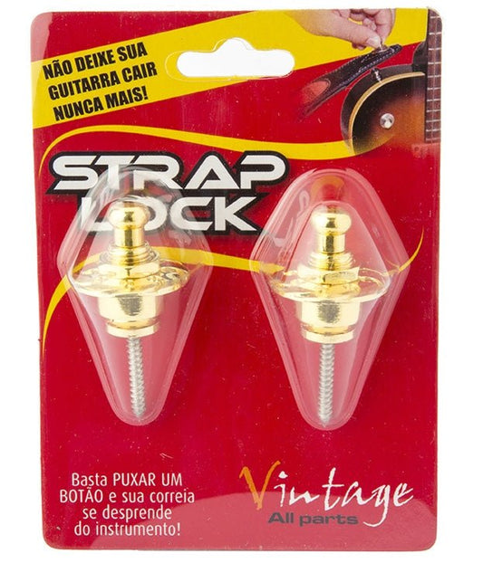 OCAR SCHALLER STYLE STRAP LOCKS GOLD - Music Planet New Zealand