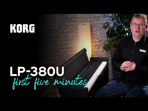 Korg LP380-U Digital Home Piano - Rosewood Black