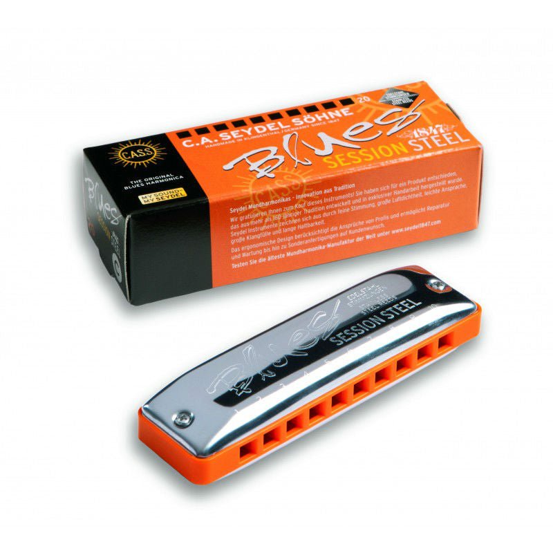 SEYDEL BLUES SESSION STEEL D HARMONICA - Music Planet New Zealand