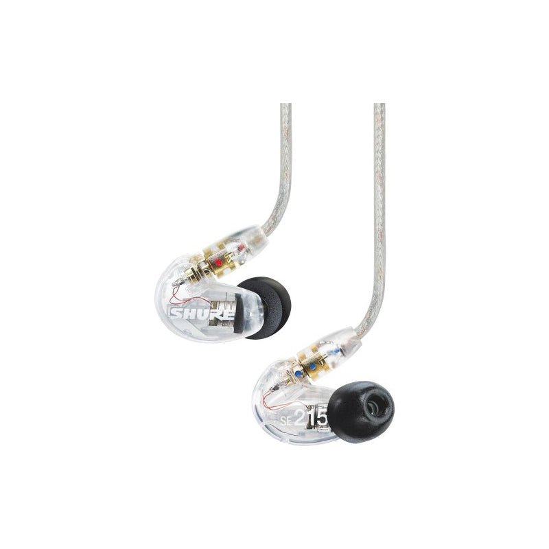 SHURE SE215 IN EAR HEADPHONES CLEAR - Music Planet New Zealand