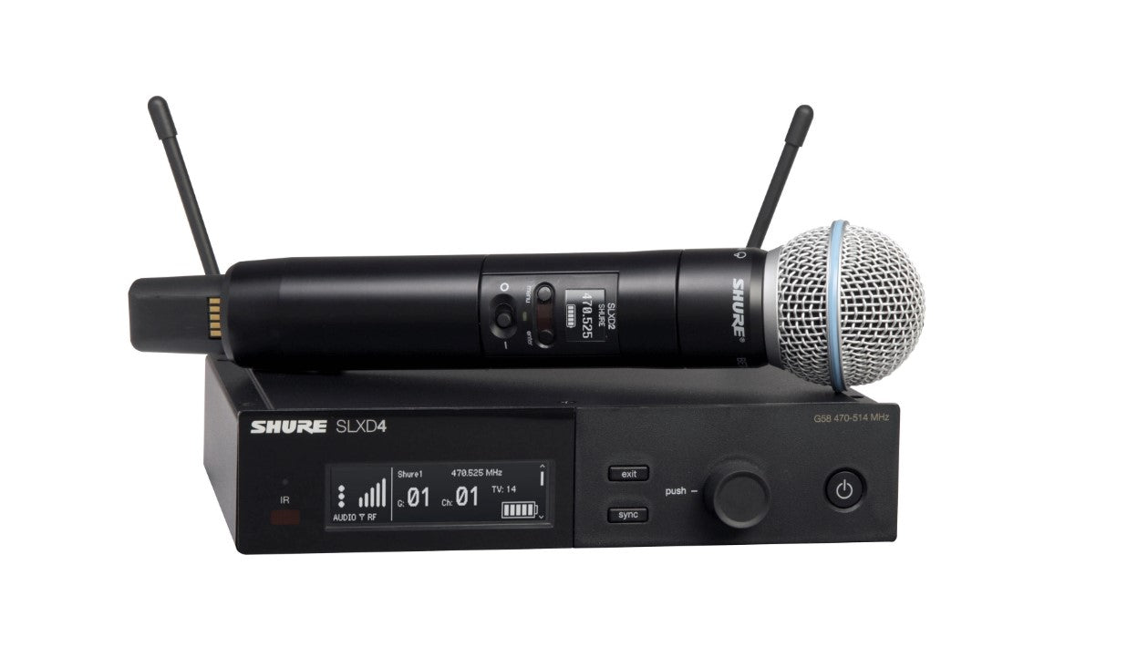 SHURE SLDX24 BETA58 DIGITAL WIRELESS HANDHELD SYSTEM - Music Planet New Zealand