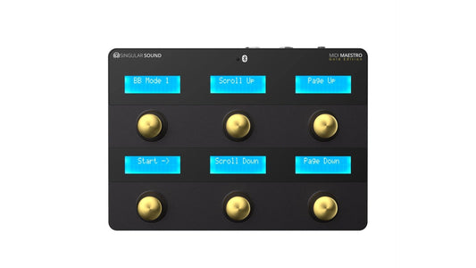 SINGULAR SOUND MIDI MAESTRO FOOT CONTROLLER GOLD EDITION - Music Planet New Zealand
