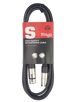 STAGG 3M MIC CABLE XLR TO XLR - Music Planet New Zealand