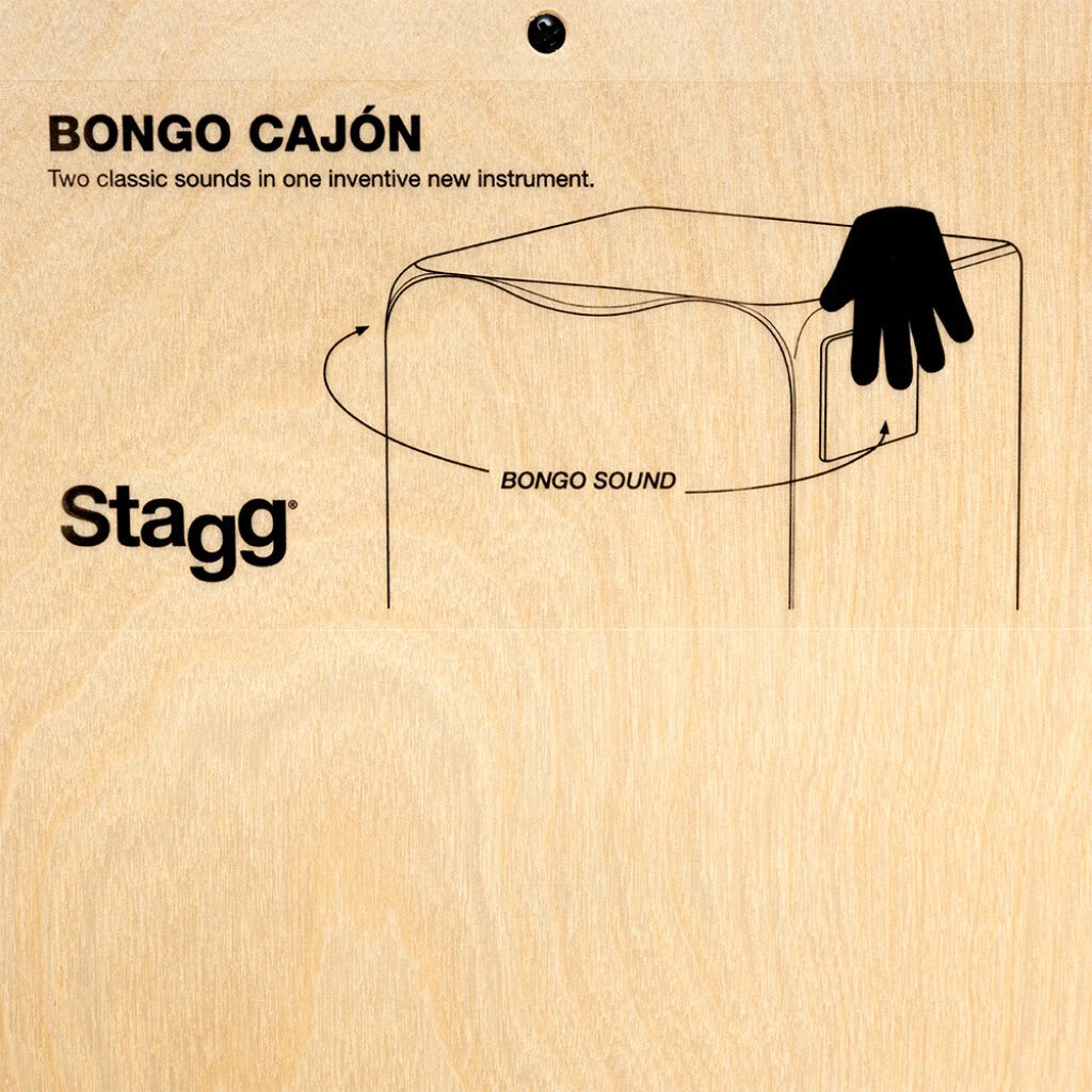 Stagg Bongo Cajon – Natural Birchwood - Music Planet New Zealand