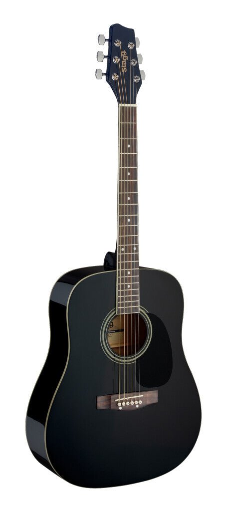 STAGG DREADNOUGHT ACOUSTIC BLACK - Music Planet New Zealand