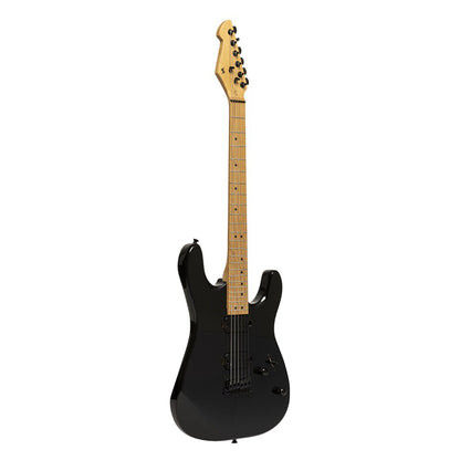 STAGG ELECTRIC GUITAR 2 X HUMBUCKERS BLACK - Music Planet New Zealand
