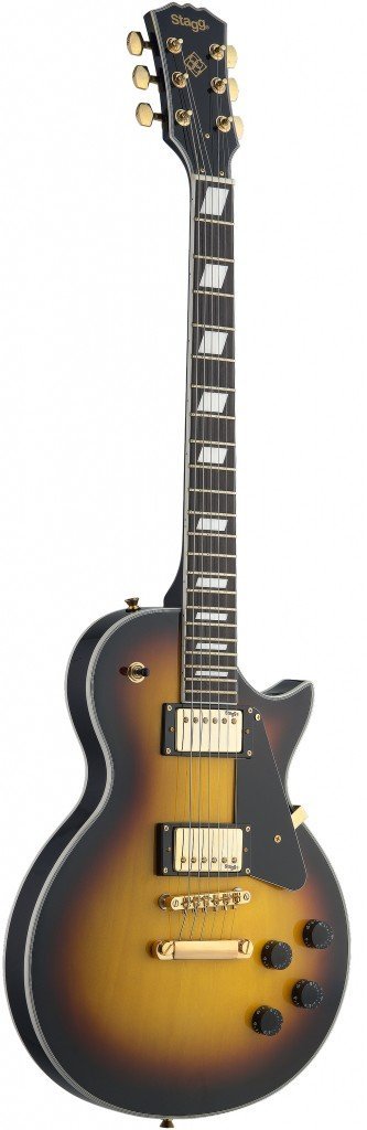 Stagg L400 LP Style Electric Guitar Tobacco Sunburst | Music Planet NZ