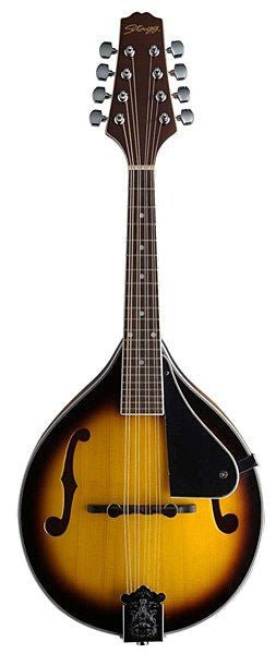 STAGG MANDOLIN SOLID SPRUCE TOP GOLDBURS - Music Planet New Zealand
