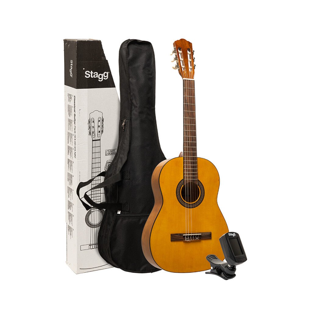 Stagg SCL50 3/4 Classical Guitar Package - Natural - Music Planet NZ