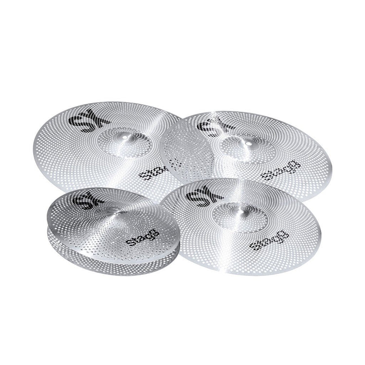 STAGG SILENT PRACTICE CYMBAL SET AND BAG - Music Planet New Zealand