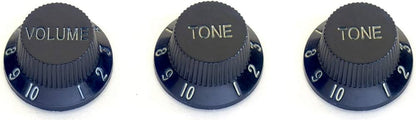 Stagg SP - KNST Electric Guitar Volume & Tone Knobs Set - Black - Music Planet NZ
