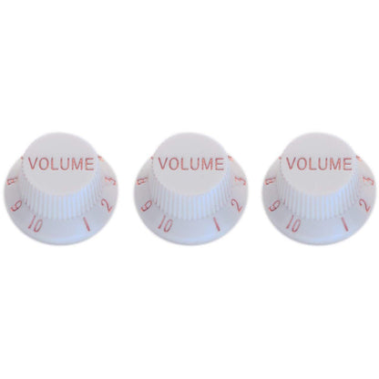 Stagg SP - KNST Electric Guitar Volume & Tone Knobs Set - White - Music Planet NZ