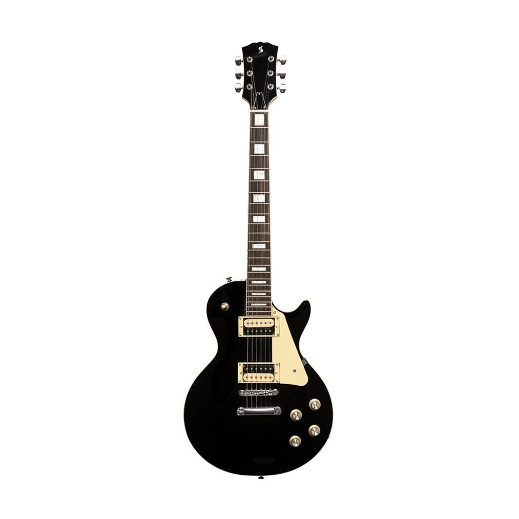 Stagg S-Series Les Paul Electric Guitar in Black | Music Planet NZ