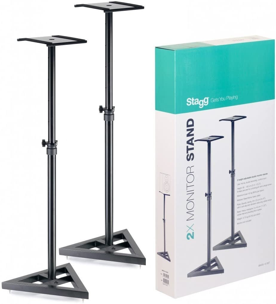 STAGG STUDIO MONITOR STAND SET - Music Planet New Zealand