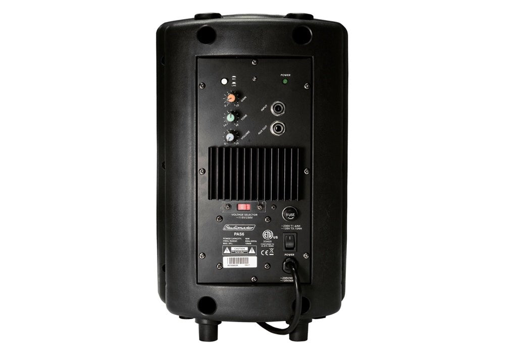 STUDIOMASTER 8"ACTIVE SPEAKER 80W BLACK - Music Planet New Zealand