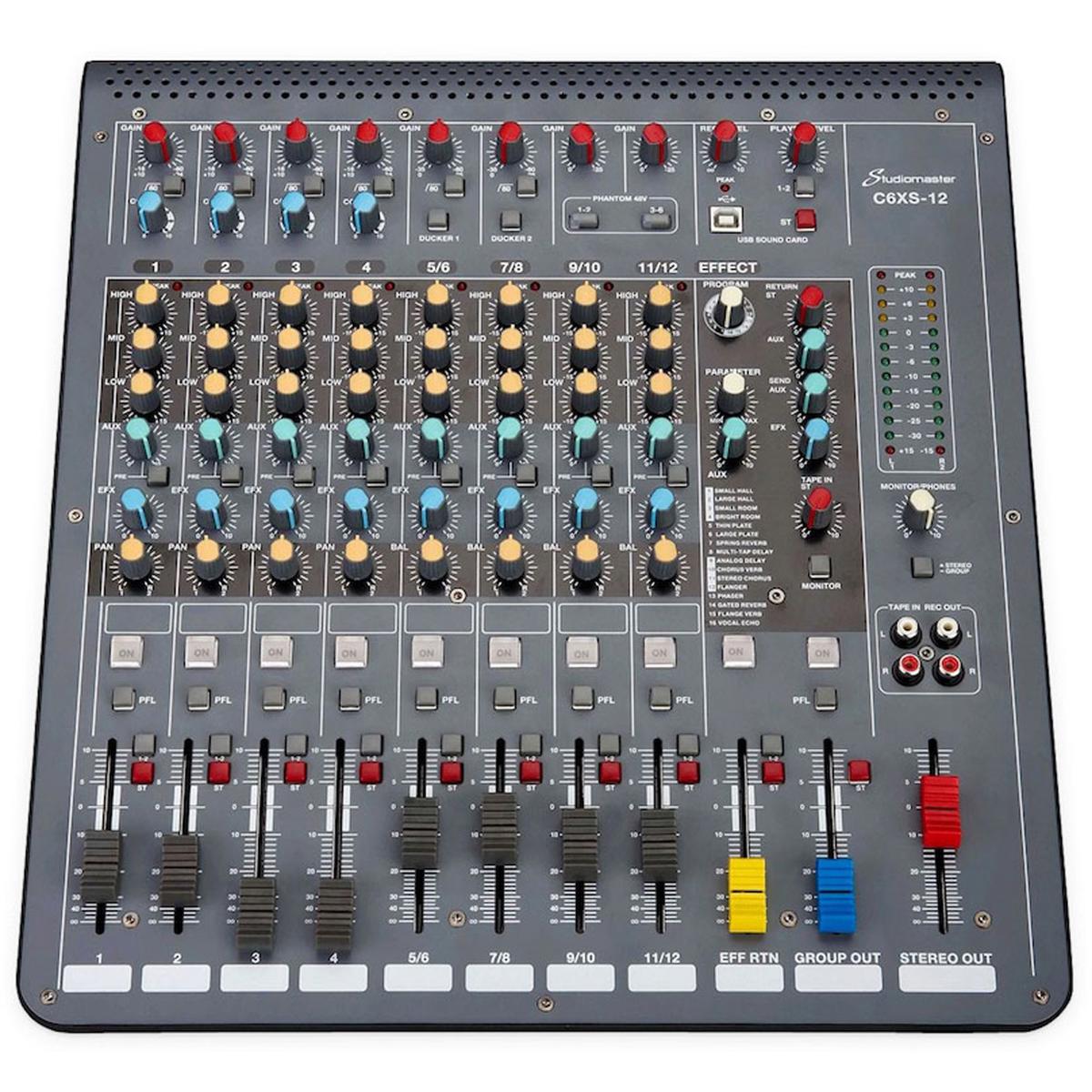 STUDIOMASTER C6XS 12 CHANNEL COMPACT MIXER - Music Planet New Zealand