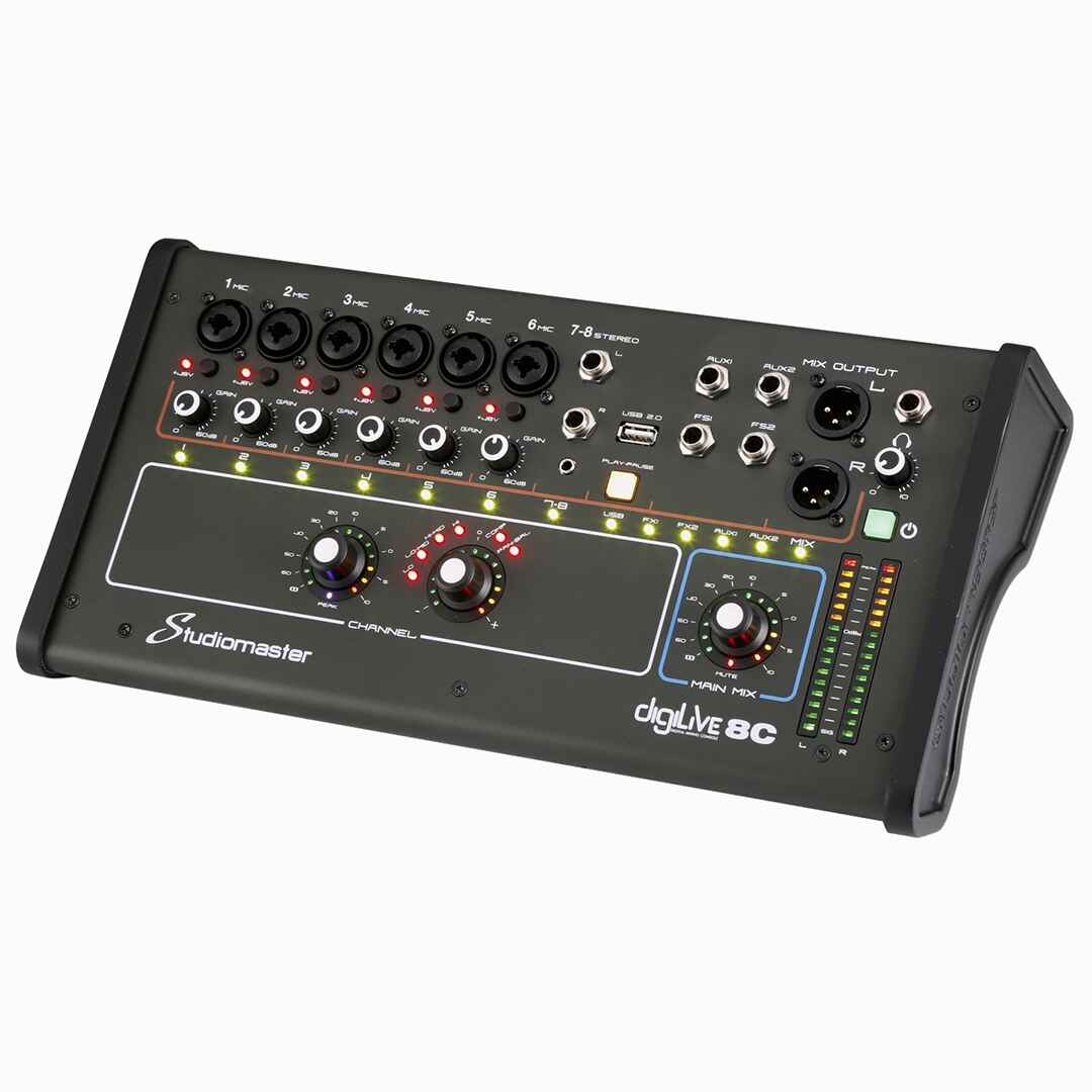 STUDIOMASTER DIGILIVE 8C COMPACT DIGITAL - Music Planet New Zealand