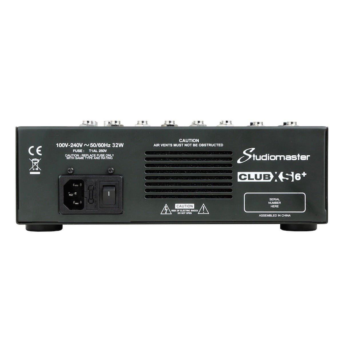 STUDIOMASTER XS6+ 2 MONO/2 STEREO MIXER - Music Planet New Zealand