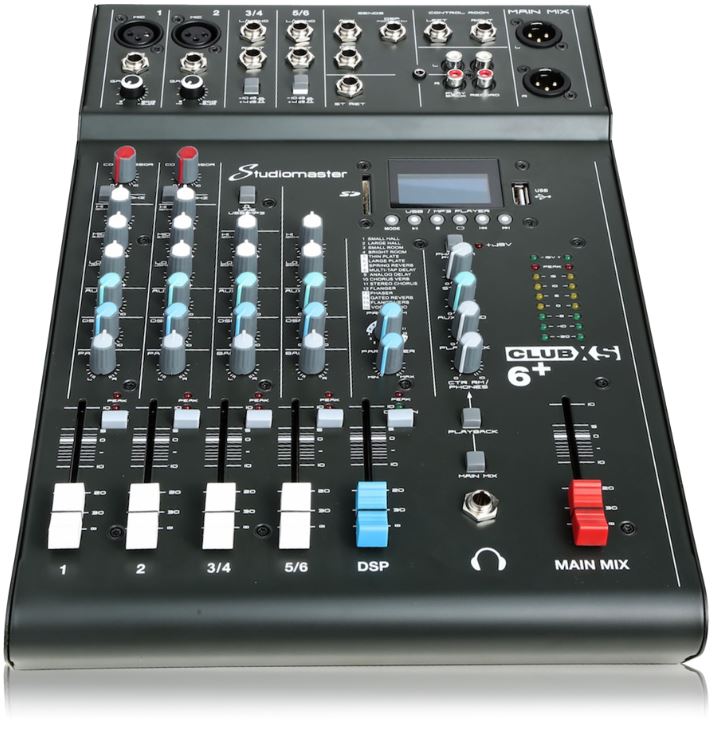 STUDIOMASTER XS6+ 2 MONO/2 STEREO MIXER - Music Planet New Zealand