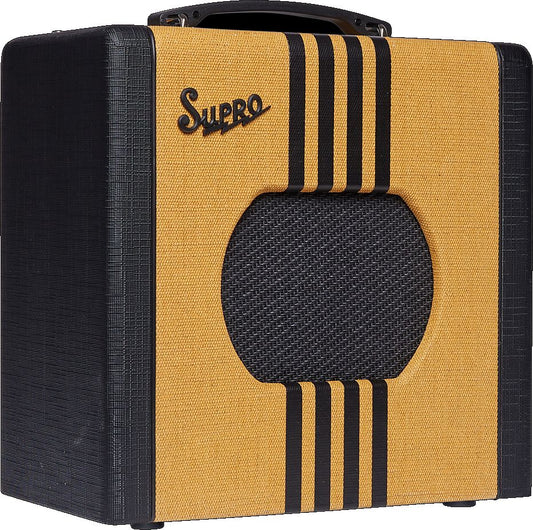 SUPRO DELTA KING 8 BLACK/TWEED - 1W TUBE - Music Planet New Zealand