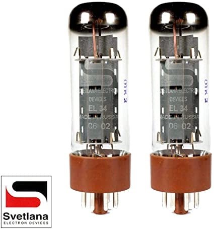 SVETLANA EL34 VALVE MATCHED PAIR - Music Planet New Zealand