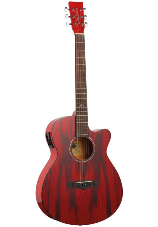 TANGLEWOOD AZURE SUPERFOLK CE WALNUT RED - Music Planet New Zealand