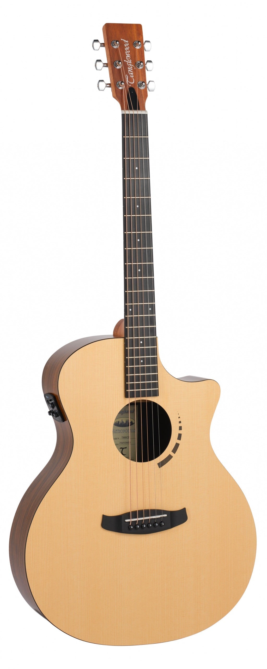 Tanglewood TM6CE Metropolitan Series Auditorium Venetian Cutaway Electro‑Acoustic Guitar - Music Planet NZ