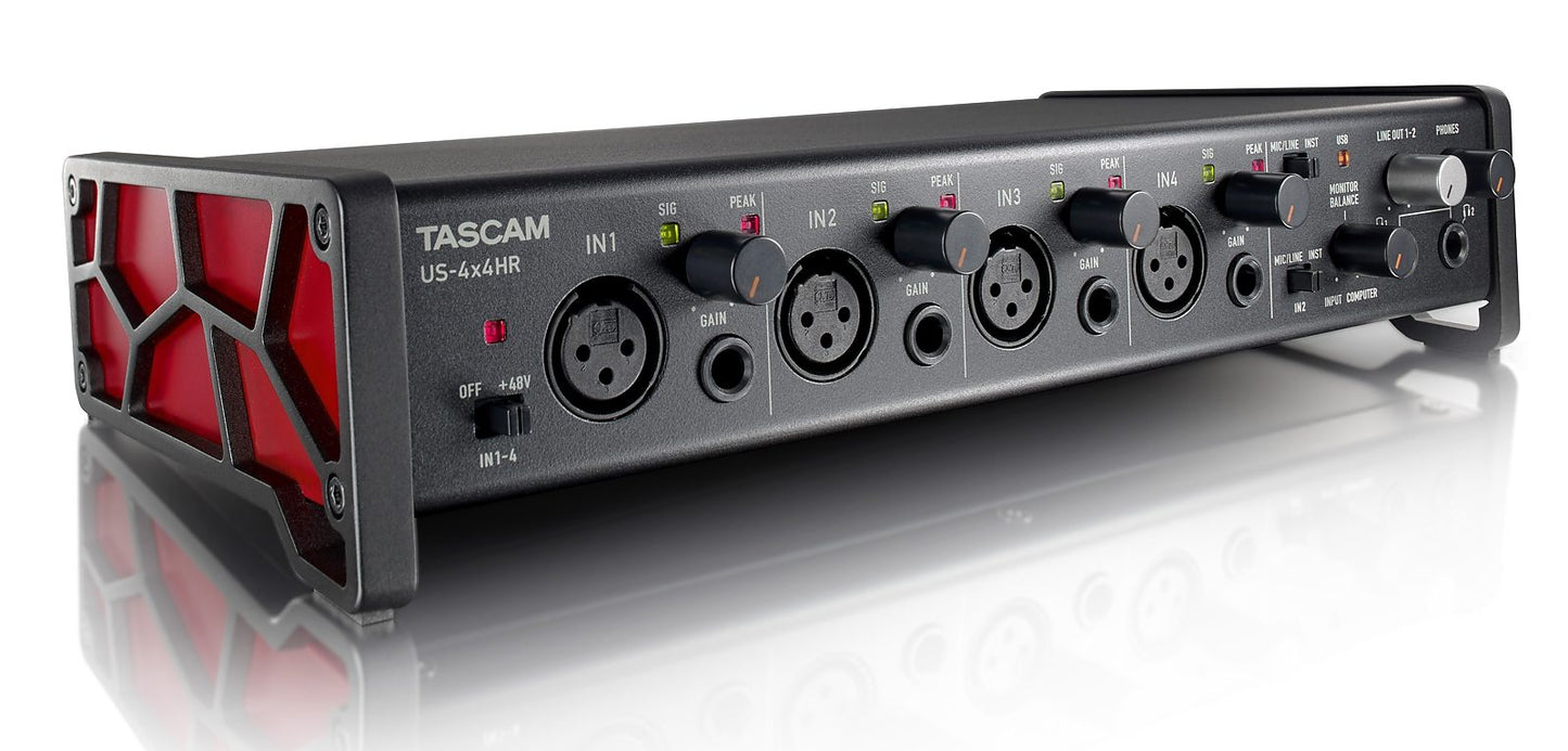 TASCAM 4X4 USB AUDIO INTERFACE HR/HIGH RESOLUTION - Music Planet New Zealand