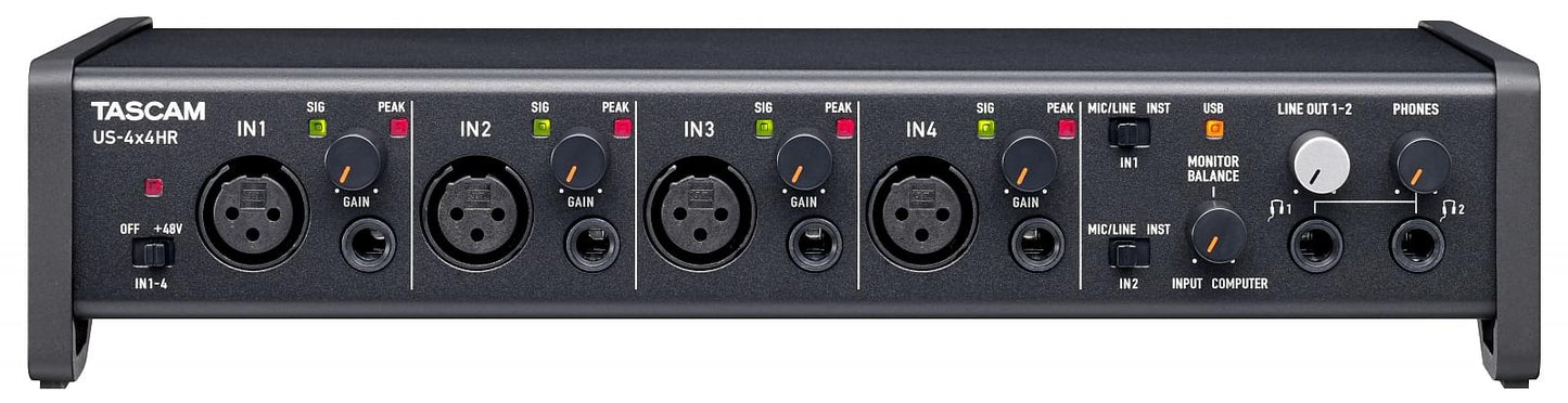 TASCAM 4X4 USB AUDIO INTERFACE HR/HIGH RESOLUTION - Music Planet New Zealand