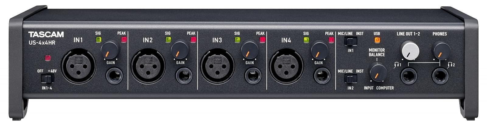 TASCAM 4X4 USB AUDIO INTERFACE HR/HIGH RESOLUTION - Music Planet New Zealand