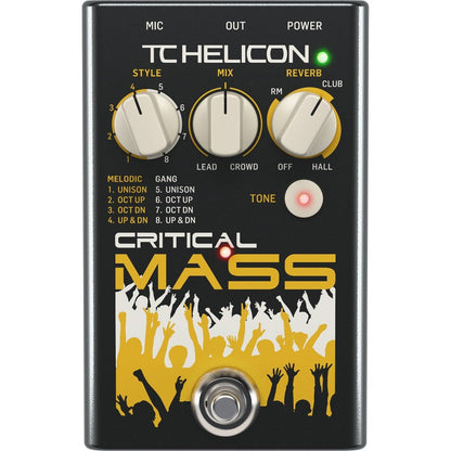TC HELICON CRITICAL MASS VOCAL PEDAL - Music Planet New Zealand