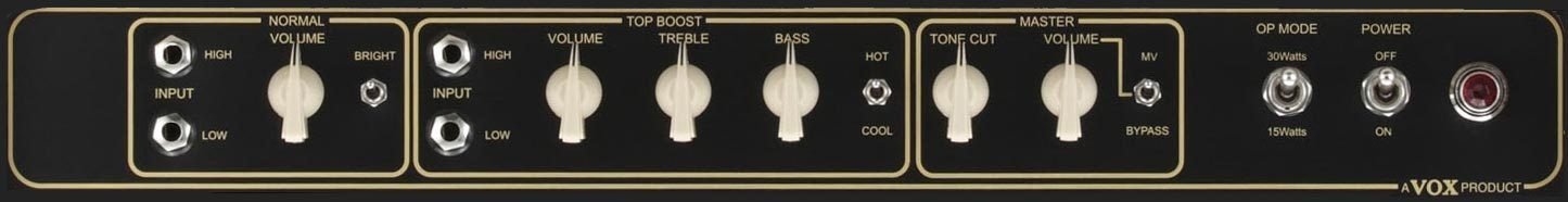 VOX AC15HW1X HANDWIRED COMBO BLUE SPK - Music Planet New Zealand