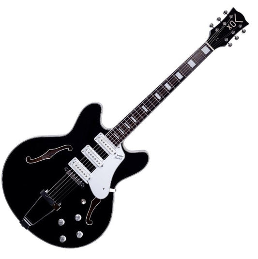 VOX BOBCAT SEMI HOLLOW BODY GUITAR BLACK - Music Planet New Zealand