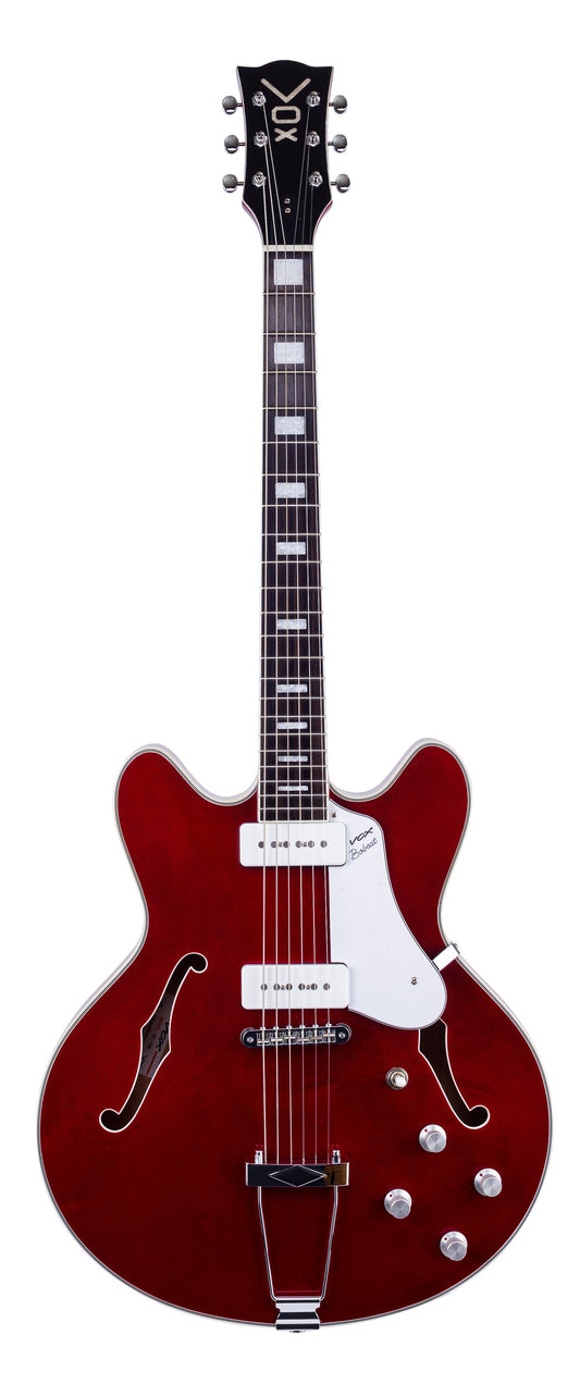 Vox Bobcat V90 Semi - Hollow Electric Guitar Cherry Red - Music Planet NZ