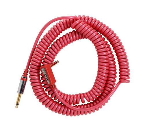 Vox VCC90 Vintage Coiled Cable – 30ft (Red) - Music Planet NZ