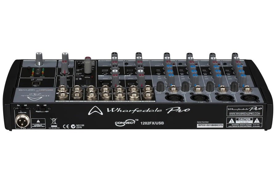 WHARFEDALE 4 XLR 4 STEREO CH MIXER USB - Music Planet New Zealand