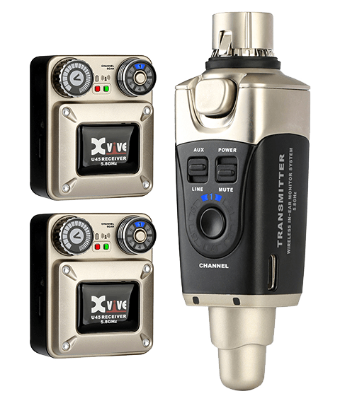 XVive U45R2 Dual Receiver 5.8GHz Wireless In - Ear Monitor System - Music Planet NZ