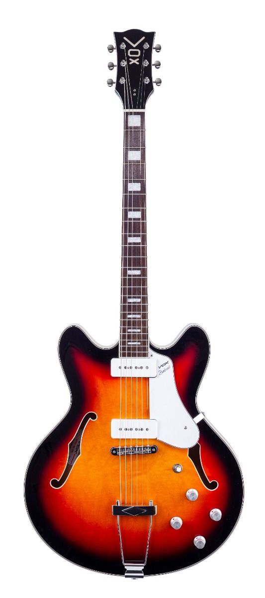 Vox Bobcat V90 Semi-Hollow Electric Guitar Sunburst