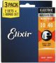 Elixir Nanoweb 10-46 Pro Pack Electric Guitar Strings